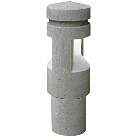 WAUSAU TILE 58'' St. Pete Lighted Round Concrete Lighted Inground Mount Bollard TF6050 676TF6050